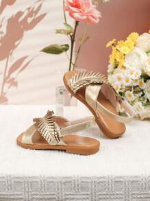 女婴金色夏季凉鞋 - 金色 - 查看 6