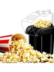 Electric Popcorn Maker Without Fat 1200w 110v Or 220v Portable Hot Air - 黑色 - 查看 7