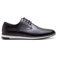 Men's Derby Dress Shoes Modern Oxford Comfortable Lace-Up Rubber Sole Two-Tone - màu đen - Xem 2