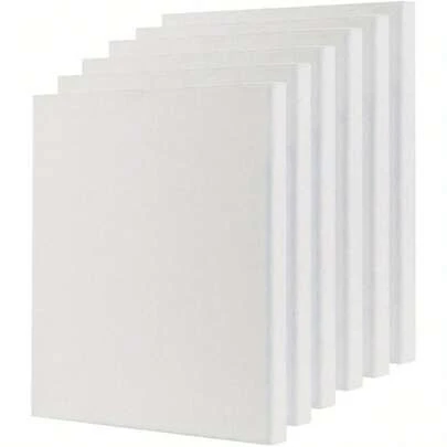 6PCS Blank Canvas A3(30X40cm) Artist Canvas Panels Board 100% Cotton Blank Canvases For Acrylic Painting Canvas Board For Artists Oil Paint & Wet Water Art Media
