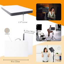10-Inch LED Video Light Studio Lighting Kit With Tripod - Adjustable Brightness And Adjustable Stand, USB Powered For Live Streaming, Shooting, And Video Recording - Compatible With DSLR Cameras/Smartphones - No Batteries Required - Black - View 5