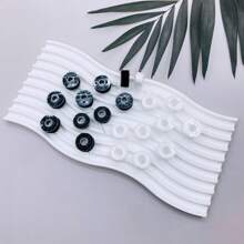 5-100pcs Pack Plastic Bobbins Thread For Household Sewing Machine Polyester Black White