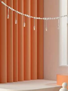 1 pièce Cadre photo mural avec guirlande de perles en bois, cadre collage pour décoration murale style bohème, supports photo avec 7 pinces en bois, pour décoration rustique de campagne, maison, chambre d'enfant, décoration de dortoir