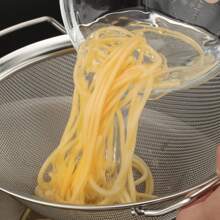 1 pieza Colador de arroz de malla densa con doble asa, filtro de pantalla, colador de doble asa, otros utensilios para barbacoa - Plateado - Ver 6