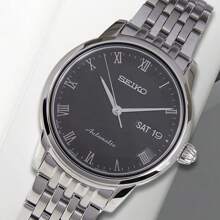 Jam Tangan Seiko Presage SRP885J1 自动女式黑色表盘不锈钢表带 - 黑色 - 查看 3