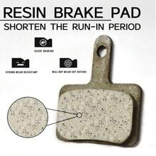 2/4 pares de pastillas de freno de resina para componentes de bicicleta Marca B01S Pastillas de freno hidráulicas resistentes al desgaste para MTB Pastillas de freno para B03S B05S Accesorios de bicicleta