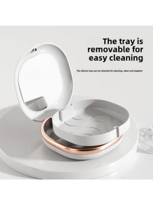 Exquisite Dental Brace Box, Portable And Compact Storage, Sealed And Bacteria-Proof, Super. A Good Companion On The Road To Orals, Super Convenient For Classified Storage, Keeping The Dental Brace Clean, And A Good Assistant For Oral Care