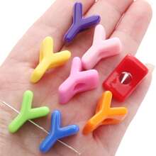 10pcs Letter 3D Beads -Random Color Mixing Of Number Beads, English Letter Beads- Used For Jewelry Creative DIY Make, Such As Bag Chains, Waist Chains,Phone Chains Accessories