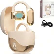 M62 Real Time Language Translator Earbuds Open Ear AI Translation Earbuds Translation Pods Translator Earbuds For Android IOS, 144 Languages Translator Pods For IOS & Android - Beige - View 2