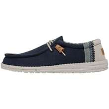 HEYDUDE Sneakers Wally Linen voor Man in kleur Blauw ✅ Levering binnen 3-5 dagen