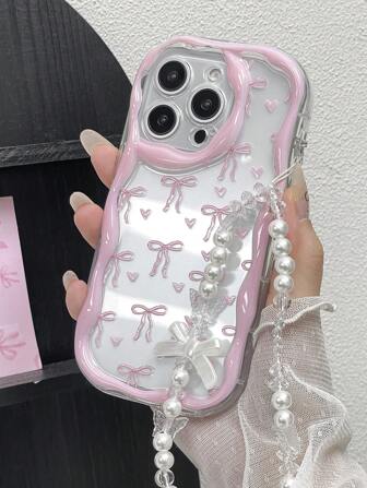 1 st. moderiktigt rosetttryck, tjockt, stötsäkert telefonskal, kompatibelt med 11/12/13/14 och 11 Pro Max/12 Pro Max/13 Pro Max/14 Pro Max, XR, 15/15 Pro/15 Pro Max, Galaxy A05/A15/A25/A35/A53/A54/A55/S23/S24, med rem, vattentätt, falltåligt, reptåligt