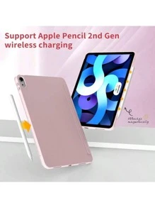 适用于 iPad 第 6/7/8/9/10 代、iPad Air 4/5、9.7 10.2 10.9 11 英寸 2018-2024、自动唤醒/睡眠、超薄轻便三折支架智能硅胶软 TPU 后壳保护套