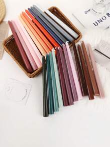 8pcs/4pcs Ombre Color Long Taper Candles (Size: 0.86in*9.84in) / 1pc New Gradient Heart-Shaped Candle, Long Burning Time, Smokeless And Odorless, European Style Decorative Candle, Suitable For Home Living Room/Kitchen/Dining Room/Bedroom, Outdoor/Wedding Candle Decorations, Decorative Candle/Birthday Candle/Best Friend Gifts/Christmas Taper Candle/Party Decorations/Mother's Day/Father's Day, Wedding Decor, Pink Candles - Multicolor - View 5