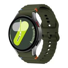 1 Dây đeo silicon thể thao tương thích với Samsung Galaxy Watch 7 FE 44mm 40mm, Dây đeo tương thích với Galaxy Watch 4 6 Classic 5 Pro, Dây đeo 43mm 47mm 45mm 46mm, Phụ kiện đồng hồ thông minh dành cho nam nữ - 20mm - Xem 17