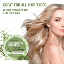 YANYUTONG 迷迭香洗发皂和护发素 | 深层清洁控油美容护发精油洗发皂保湿头皮护理男女通用 - 白色 - 查看 7