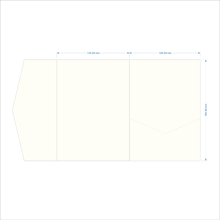 25pcs Tri-Fold Pocket Wedding Invitation Cards With Envelopes, Simple Invitation Cards For Engagement, Christening, DIY Invitations, 5*7 Inch Invitations, Pocket Invitations, Customized Invitations, Christmas Cards - Ivory - View 12