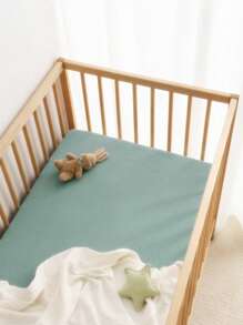 2pcs Baby Flat Sheets Made Of Fine Cotton Fabric, Soft & Breathable Cotton Crib Sheets, Infant Essentials