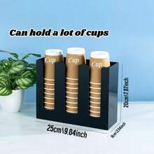 Ein Papierbecher-Halter für den Schreibtisch, Einweg-Becher-Extraktor und Becher-Aufbewahrungsbox. Raumdekoration. Transparent/Schwarz/Verschiedene Spezifikationen. Geeignet für: Wohnzimmer, Küche, Esszimmer, Café, Büro, Feiertage, Familienfeiern usw. Küchendekoration, Schreibtischdekoration. Weihnachtsgeschenke.