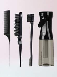 4pcs Slick Back Hair Brush Set With Hair Spray Bottle, Edge Brush Hair Brush Rat, Tail Comb Teasing Brush For Smoothing Baby Hair & Flyaways, Hair Brush, Comb, Hair Tools, Hair Products And Accessories For Barber Salon Beauty Travel Essentials,Back To School,Travel Holiday Essentials,Hair Accessories For Women,Brush,Hair Brushes,Edge Brush,Brush Hair,Hair Comb,Comb Hair,Detangling Brush,Ball Brush,Mini Hair Brush,Hair Brush Set,Wooden Comb,Hair Brush, Brush, Comb, Slick Back Brush, Hairbrush, Edge Brush, Brush Hair, Hair Comb, Hair Brush Set, Comb Hair, Mini Hair Brush, Detangling Brush, Hair Brushes,Hair, Accessories, Hair Products, Hair Tools, Hair Stuff, Hair Care, Curly Hair Brush, Barber, Barber Accessories, Hairdressing Equipment,Travel Essentials,Travel Essential,Hairstyle,Hairdressing - Multicolor - View 15