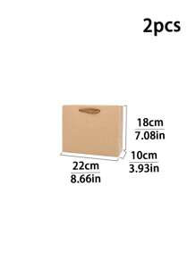 1pc/2pcs White Card Paper Bags, Gift Bags, White Paper Shopping Bags For Clothing Stores, Jewelry And Beauty Packaging, Large Size Gift Wrapping Paper Bags