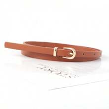 Vintage Solid Color Waist Belt For Women, Versatile Design To Match Dresses, Jeans, Lightweight Pants, Fashionable Ins Style