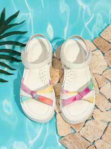 可爱女孩夏季度假休闲凉鞋 - 白色 - 查看 4