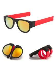 2025 Hot Selling Unisex High Quality Fashion Colorful Wristband Style Sports Eyeglasses, Flexible Wrist Folding Outdoor Sports Glasses For Summer Beach Vacation,Outdoor,Travel - Multicolor - View 13