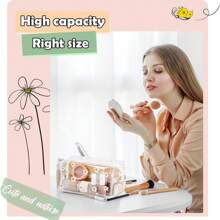 3 piezas Bolsa de maquillaje floral linda e impermeable, estuche de tocador floral refrescante de verano para organización de cosméticos, almacenamiento de útiles escolares, accesorios de baño, bolsa con cremallera con estampado de margaritas, organizador de baño de viaje portátil para mujeres