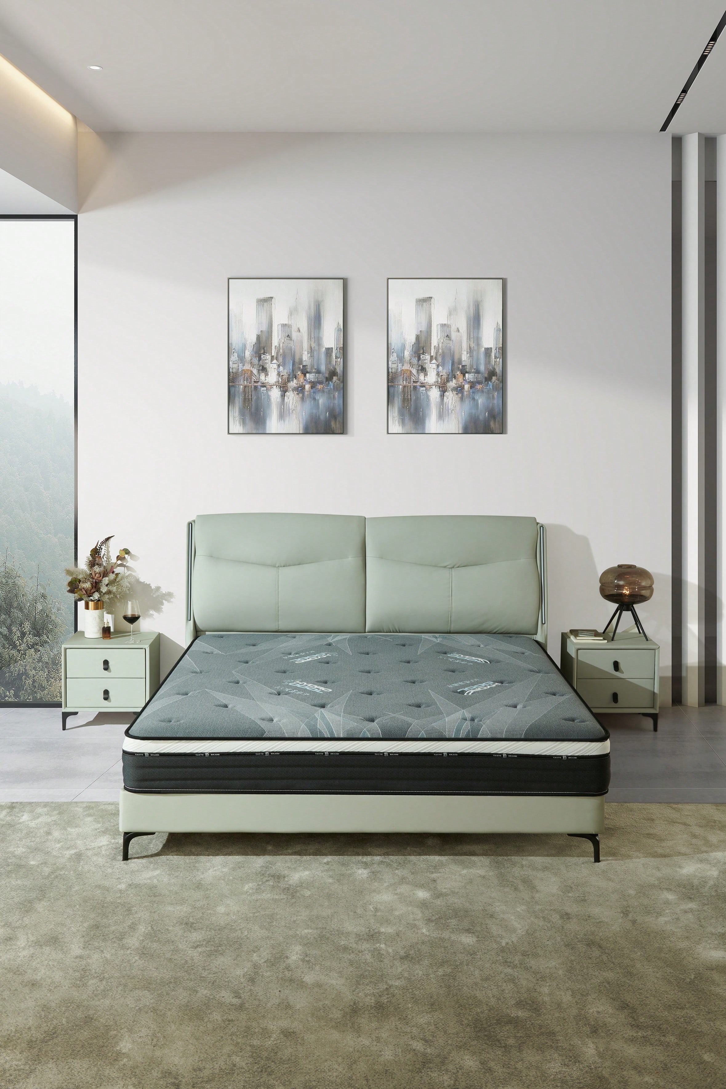 Materasso Ibrido Queen Rimensy 30,5 Cm Memory Foam Gel E Molle Insacchettate: Medium Rigido, CertiPUR - 2