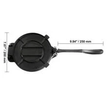Tortilla Press 10 Inch Tortilla And Roti Maker Cast Iron Heavy Duty Tortilladora Press Pre-Seasoned Pataconera Maker With 100 Pcs Parchment Paper Dough Maker For Flour Tortilla Tawa Silver