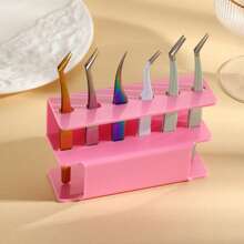 1 cái Giá đỡ nhíp mi bằng acrylic-Giá đỡ nhíp nối mi-Hộp trưng bày-Hộp đựng mi-Bộ sắp xếp-Dụng cụ nối mi-Có thể dùng để cất dụng cụ nối mi/Dụng cụ làm móng/Dụng cụ sửa chữa điện tử - Nhiều màu - Xem 4