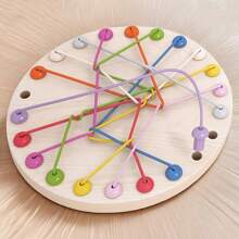 Wooden Rope Tangle Puzzle Toy, Enhances Logic Thinking And Concentration, Interactive Board Game For Parent-Child - Multicolor - View 6