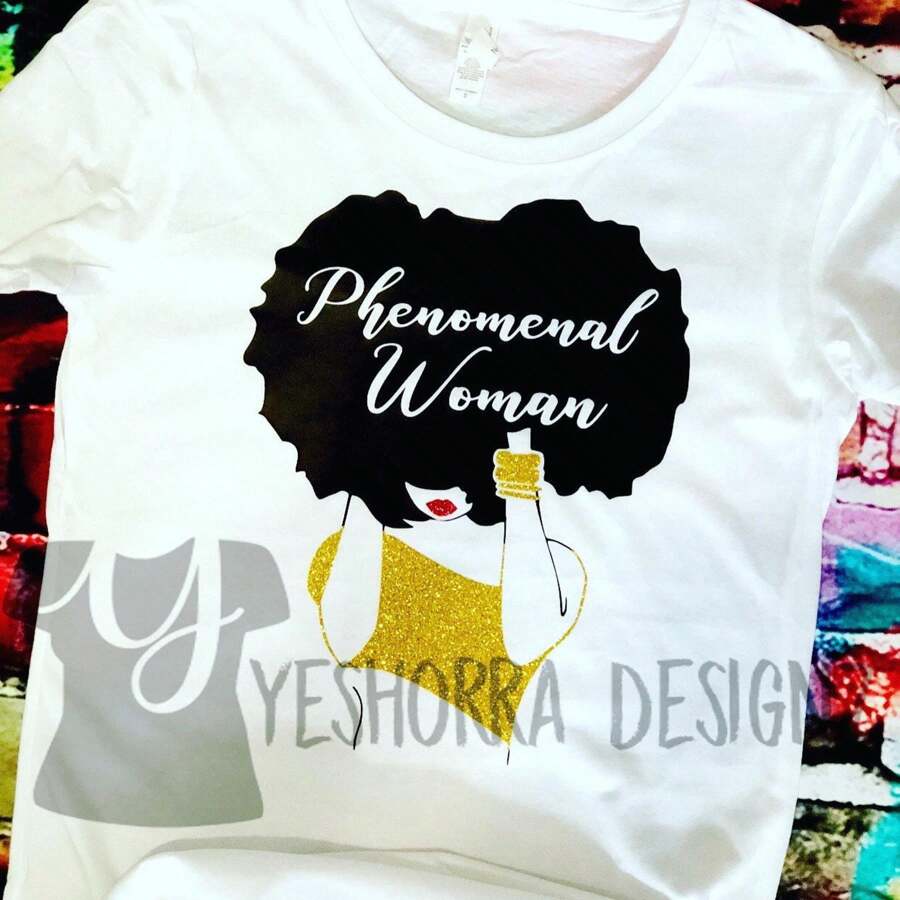 100% Cotton Phenomenal Wo Shirt, Natural Hair Shirt, Natural Hair Tee, Confident Wo Shirt, Afro Shirt, Natural Girl's Rock, Naturalist Graphic Stylish Print Round Neck Short Sleeve Versatile Top For Everyday Wear Soft Homme For Women Fashion Summer Slightly Comfortable Breathable Streetwear Designer Clothes