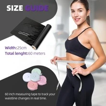 1 Roll 200/328 FT (60/100 Meters) Osmotic Plastic Body Wrap, With Waist Measurement Ruler, Fitness Shaping Slimming Belt, Exercise Workout Sweat Enhancer, DIY Sauna Wrap Belt, Waist Legs Abdomen Power Wrap, Sport Film Applicator, Accelerated Burning Whole Body Corset, Thermal Sweat Stomach Wrap For Women & Men, Massage Accessory, Trainer For Gym Abdomen Control And Weight Loss Slimming - Multicolor - View 5
