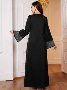 فستان كاجوال فضفاض أنيق للنساء، كفتان محتشم