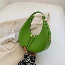 Fashion Design Tote Bags For Women Luxury Half Moon Hobo Bag Lady Brand Shoulder Bags PU Leather Armpit Clutch Handbag And Purse