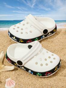 Kids Casual Cute Lightweight Breathable Summer Sandals For Girls And Boys, Beach Shoes - White - View 2