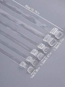 Pary przezroczystych pasków, przezroczyste, niewidoczne paski na ramię, antypoślizgowe i zapobiegające upadkom, regulowany rozmiar, wysoce elastyczne, niebrudzące, nieuciskające paski na ramię, cienkie, niewidoczne i piękne paski na ramię, niezbędne akcesoria do noszenia sukienek, akcesoria podróżne, akcesoria do szycia, paski na ramię, akcesoria odzieżowe, artykuły gospodarstwa domowego - Wielokolorowe - Zobacz 8