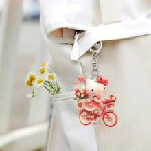 Sanrio Hello Kitty 亚克力钥匙扣 - 可爱、2D 吊坠、精美节日礼物