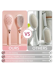 1pc/Telescopic Automatic Hair Cleaning Brush, Press-Type Hair Comb One-Click Cleaning Comb, Create A Healthy Scalp Environment Anti-Static Massage Eliminates Knotted Hair To Make Hair Soft, Suitable For All Hair Types, Convenient Portable Styling Tools Ladies' Gift Mother's Day Gift,Back To School,Travel Holiday Essentials,Hair Accessories For Women,Hair Brush,Hairbrush,Hair Combs,Barber,Hair Tools,Hair Products,Hair Accessories,Slick Back Brush,Hair Care,Hair Comb,Barber Accessories,Comb Hair,Curly Hair Brush,Travel,Hair Stuff,Detangling Brush,Ball Brush,Mini Hair Brush,Hair Accessories,Curly Hair Products,Hairdressing Equipment,Christmas,Barber Accessories,Hair Accessories,Hairdressing,Wooden Comb,Travel Essentials,Hairstyle,Hairdressing