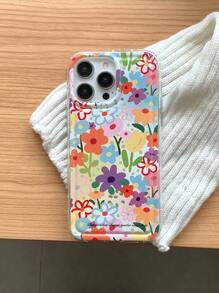 Capa de telefone transparente com bolhas coloridas e à prova de choque, compatível com telefones Apple