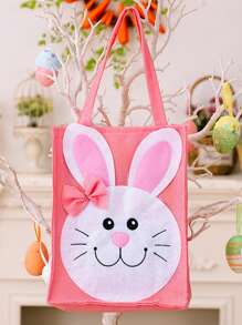 1pc Easter Decorations Cartoon Rabbit Portable Storage Bag Home Decoration Festival Supplies