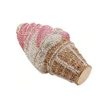 Cute Ice Cream Rhinestone Clutch Diamond Crystal Purse Evening Bags