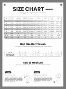 MLeyhoice 5pcs Women's Simple Solid Color Push-Up Underwire Bras For Every Day(One Size Down) - Multicolor - View 10