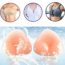 2pcs Invisible Self-Adhesive Thick Waterproof Silicone Bra Inserts & Breast Pads - Multicolor - View 1