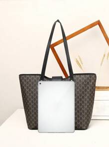 时尚手提包，百搭高端通勤简约大容量旅行水桶包 - 彩色 - 查看 6