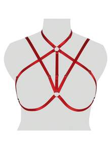 Women Plus Size Harness Elastic Cupless Cage Bra Sexy Lingerie For Women Adjustable Strap Bra - Multicolor - View 8