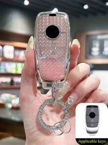 1 件 TPU 汽车钥匙包保护套，适用于梅赛德斯奔驰 E C S GLC 级 E200 E400 E63 W213 S550 S560 C260 A200 车型 - 彩色 - 查看 13