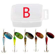 Topline Tackle 2pcs/5Pcs 9g Fishing Spinner Baits Lures Kit, As Hard Spinners Lure And Spinnerbaits For Bass Walleye Salmon Trout Trout Redfish