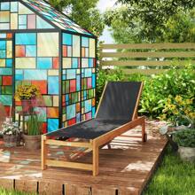 Outsunny Patio Lounge Chair & Swing Chair - 黑色 - 查看 9